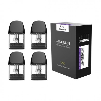 Uwell Caliburn A2 Kartuş 0.9Ω Mesh-H Yedek Pod 4 Adet