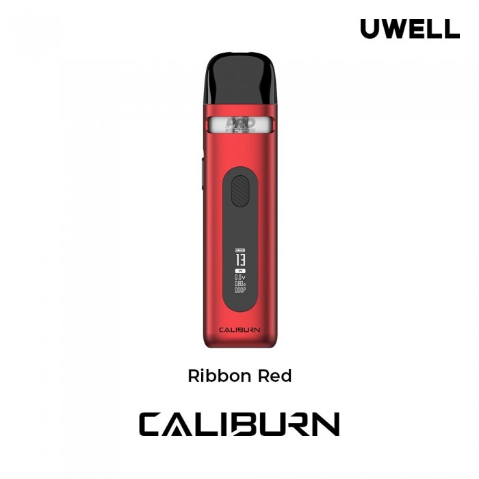 Uwell Caliburn X Pod Kırmızı, Ayarlanabilir Watt Vape Cihazı