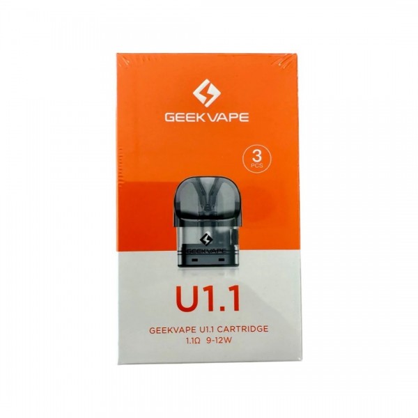 Geekvape U1.1 Kartuş 3'lü Paket, 1.0 Ohm, Şeffaf Koyu
