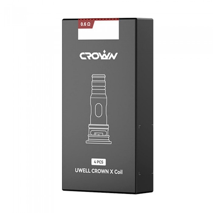 Uwell Crown X Coil 0.6 Ohm yedek kartuş kutusu, 4 adet.