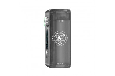 Lost Vape Centaurus N100 Mod, gri, şeffaf gövde, elektronik sigara
