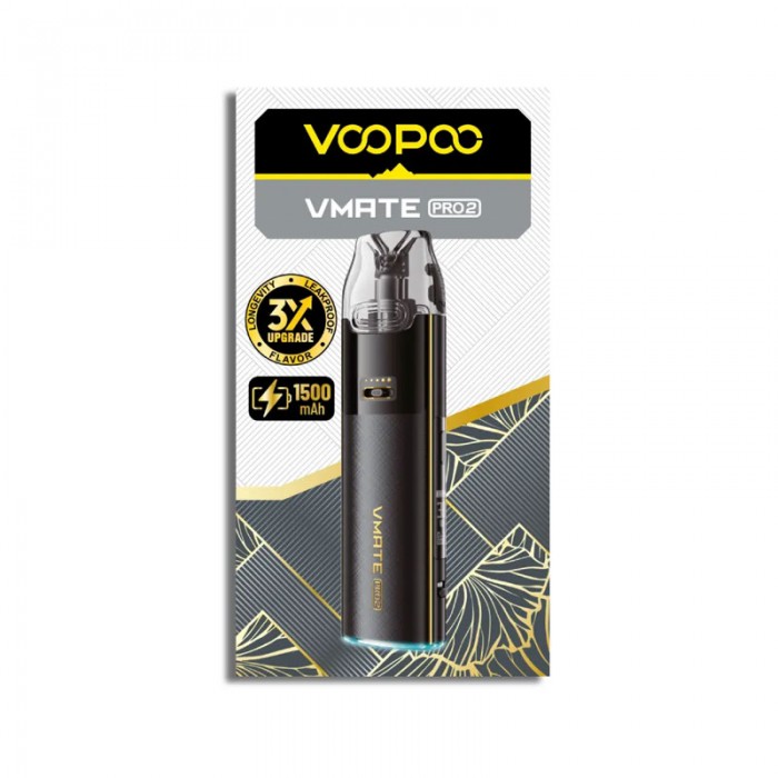 Voopoo Vmate Pro 2 Pod Siyah 1500mAh Elektronik Sigara