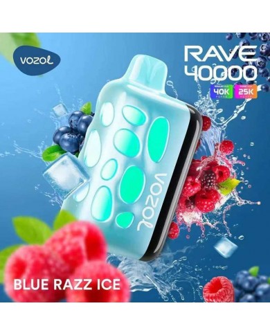 Vozol Rave 40000 Blue Razz Ice