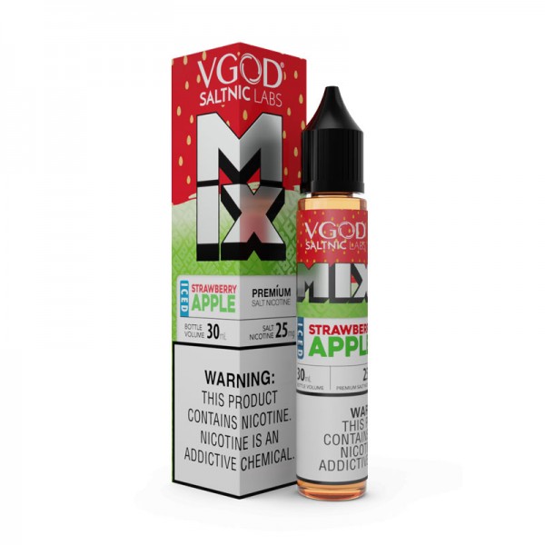 VGOD Saltnic Labs Iced Çilek Elma 30ml Salt Likit