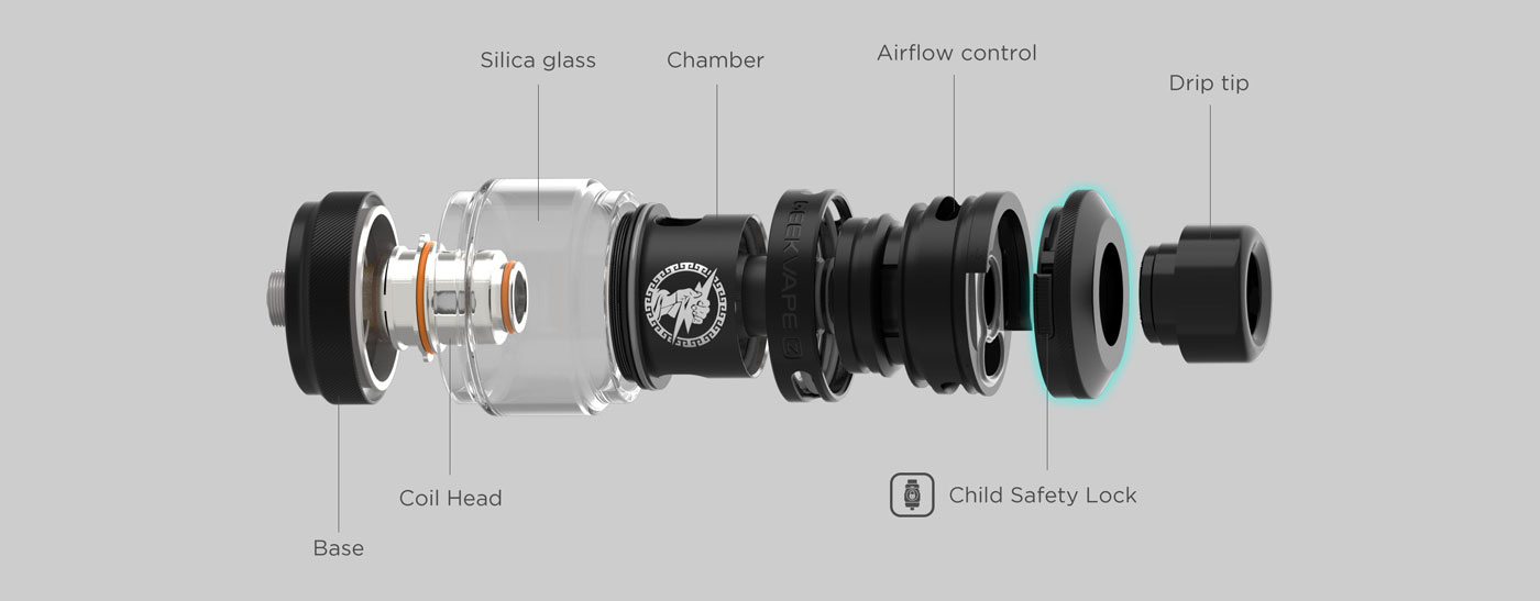 geek vape z sub-ohm SE tank parçalar