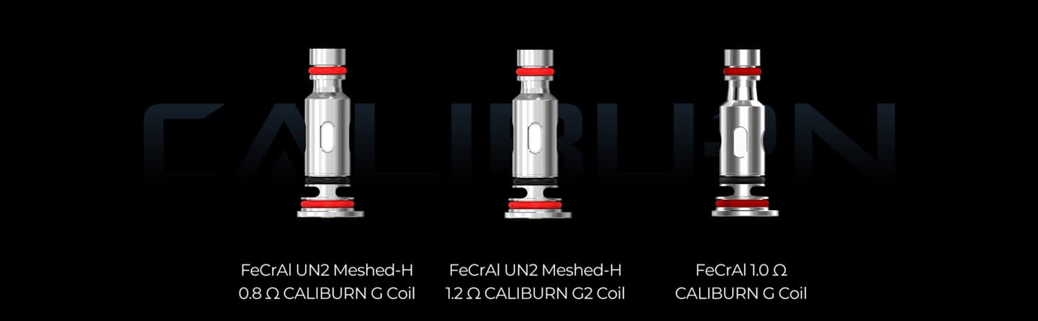 Uwell Caliburn G Coil çeşitleri: 0.8, 1.2 ve 1.0 Ohm rezistanslar