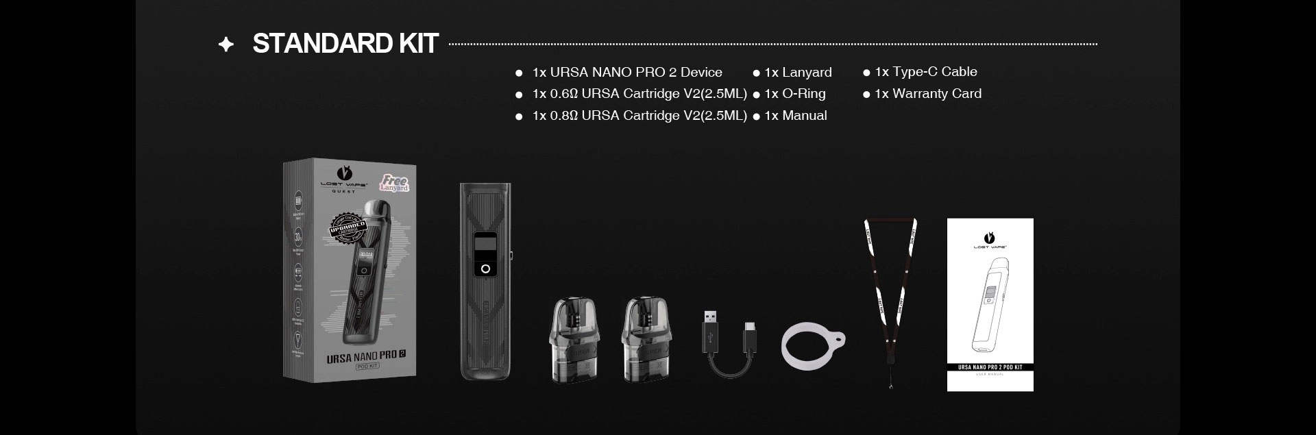 ursa nano pro 2 kutu içeriği
