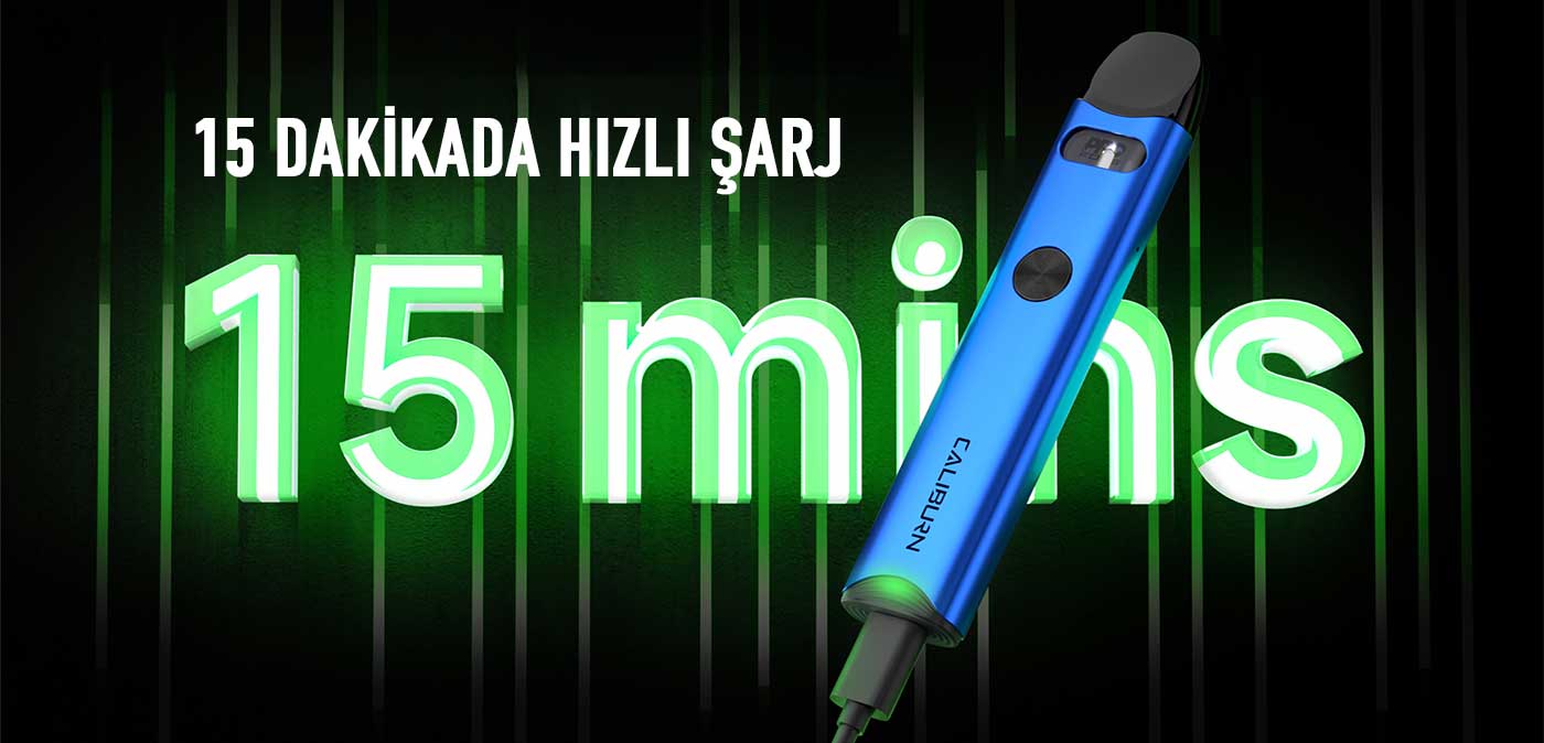 Uwell caliburn a3 hızlı şarj dolumu