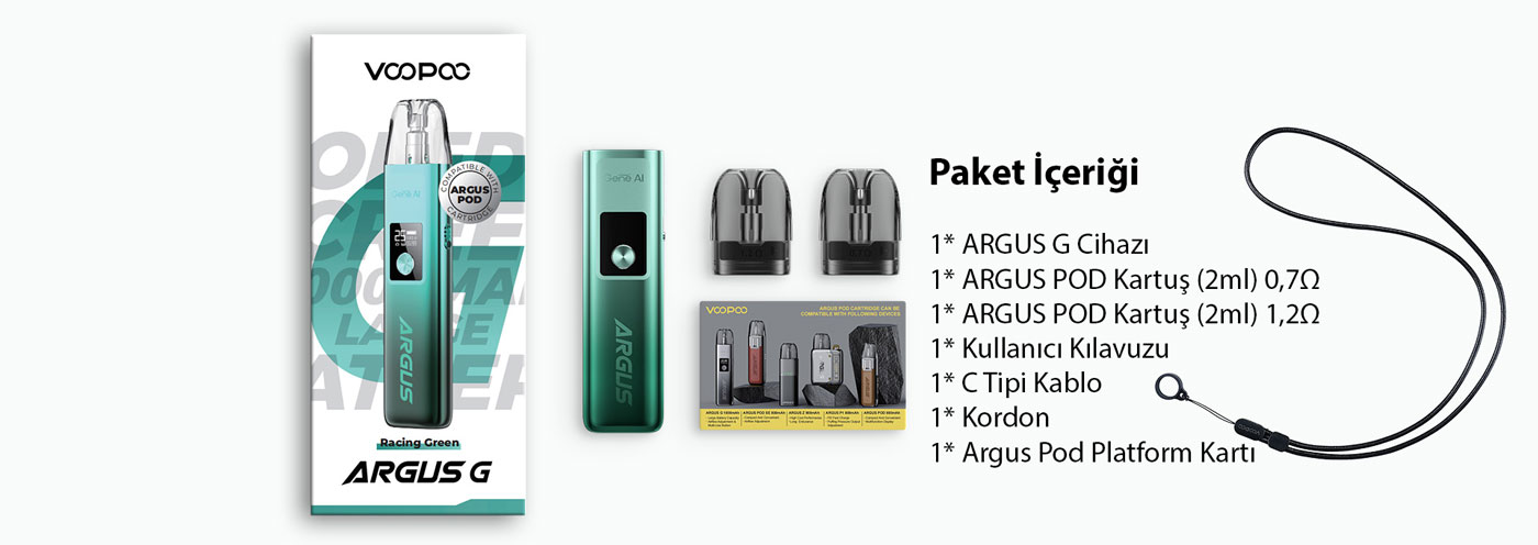 argus g paket içeriği